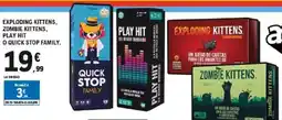 E.Leclerc Exploding kittens, zombie kittens, play hit o quick stop family. oferta