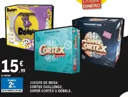 E.Leclerc Juegos de mesa: cortex challenge, super cortex o dobble. oferta
