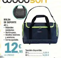 E.Leclerc WOODSUN Bolsa de deporte oferta