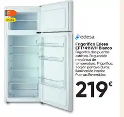 Hiper FROIZ EDESA Frigorífico EFT1411WH Blanco oferta
