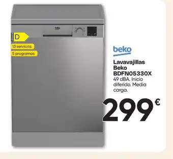 Hiper FROIZ BEKO Lavavajillas BDFN05330X oferta
