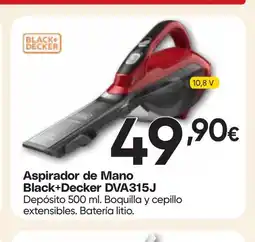 Hiper FROIZ BLACK DECKER Aspirador de Mano DVA315J oferta