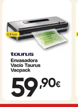 Hiper FROIZ TAURUS Envasadora Vacío Vacpack oferta