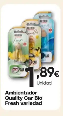 Hiper FROIZ Ambientador Quality Car Bio Fresh variedad oferta