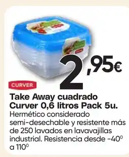 Hiper FROIZ CURVER Take Away cuadrado oferta