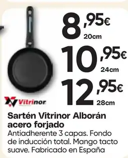 Hiper FROIZ VITRINOR Sartén Alborán acero forjado oferta