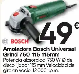 Hiper FROIZ BOSCH Amoladora Universal Grind 750-115 115mm oferta