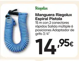 Hiper FROIZ RIEGELUX Manguera Espiral Pistola oferta