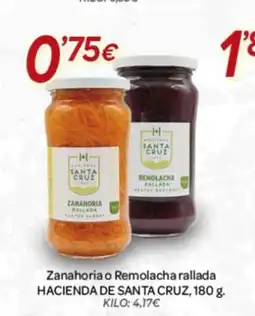 Alsara Supermercados HACIENDA DE SANTA CRUZ Zanahoria o Remolacha rallada oferta