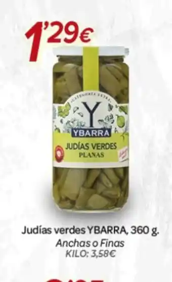 Alsara Supermercados YBARRA Judías verdes oferta