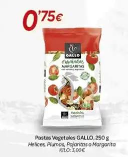 Alsara Supermercados GALLO Pastas Vegetales oferta