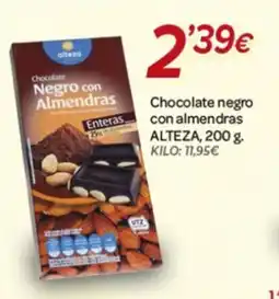 Alsara Supermercados ALTEZA Chocolate negro con almendras oferta