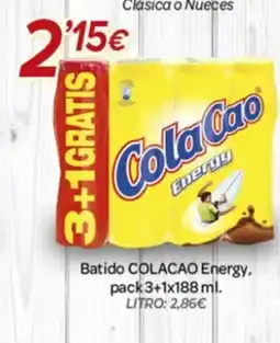 Alsara Supermercados COLACAO Batido Energy oferta