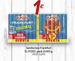 Alsara Supermercados EL POZO Salchichas Frankfurt oferta