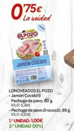 Alsara Supermercados EL POZO Loncheados oferta