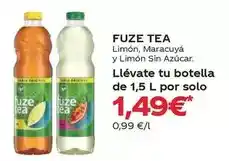 Supermercados Plaza Lea - limón, maracuya y limón sin azúcar, llevate tu botella de 1,5 l oferta