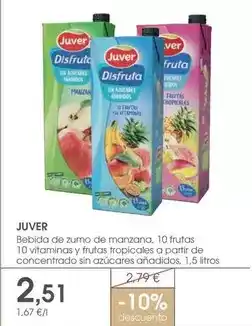 Supermercados Plaza Juver - bebida de zumo de manzana oferta