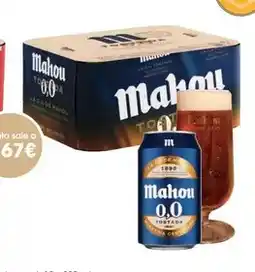 Supermercados Plaza Mahou - cerveza 0.0 oferta