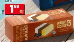 Dia Dia temptation - helado corte de tres sabores oferta