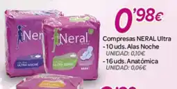 Alsara Supermercados NERAL Compresas Ultra oferta