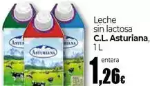 Unide Supermercados Central lechera asturiana - leche sin lactosa entera oferta