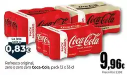 Unide Supermercados Coca-cola - refresco original, zero o zero zero oferta