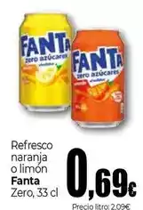 Unide Supermercados Fanta - refresco naranja o limon zero oferta