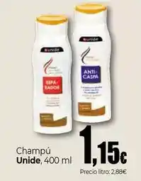 Unide Supermercados Unide - champú oferta