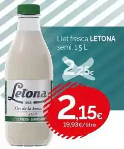 Condis Letona - llet fresca semi oferta