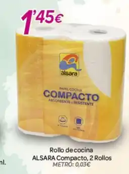 Alsara Supermercados ALSARA Rollo de cocina Compacto 2 Rollos oferta