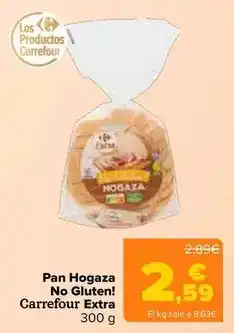 Carrefour extra - pan hogaza no gluten!