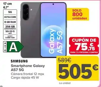 Carrefour Samsung - smartphone galaxy a57 5g oferta