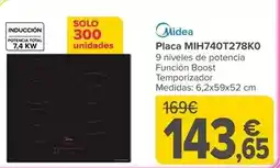 Carrefour Midea - placa mih740t278k0 oferta
