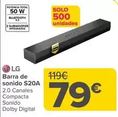 Carrefour Barra de sonido s20a oferta