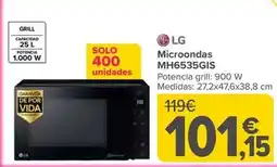 Carrefour Lg - microondas mh6535gis oferta