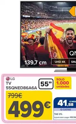 Carrefour Lg - tv 55qned86a6a oferta