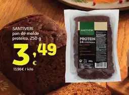 HiperDino SANTIVERI pan de molde proteico oferta