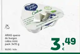 HiperDino ARIAS queso de burgos cabra mini oferta