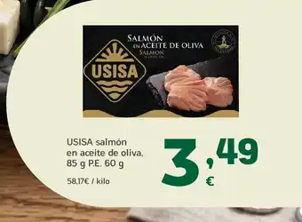 HiperDino USISA salmón en aceite de oliva oferta