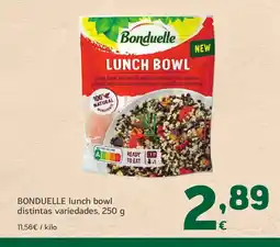 HiperDino BONDUELLE lunch bowl distintas variedades oferta