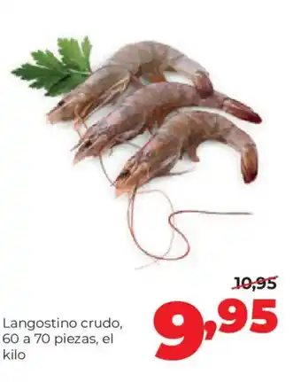Langostino crudo