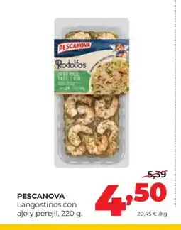 Alimerka PESCANOVA Langostinos con ajo y perejil oferta