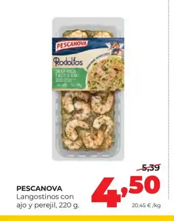 Alimerka PESCANOVA Langostinos con ajo y perejil oferta