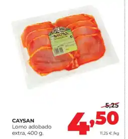 Alimerka CAYSAN Lomo adobado extra oferta