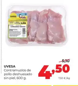 Alimerka UVESA Contramuslos de pollo deshuesado sin piel oferta