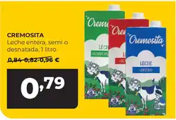 Alimerka CREMOSITA Leche entera, semi o desnatada oferta