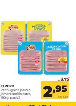 Alimerka ELPOZO Pechuga de pavo o jamón cocido extra oferta