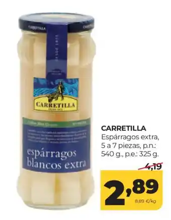 Alimerka CARRETILLA Espárragos extra oferta