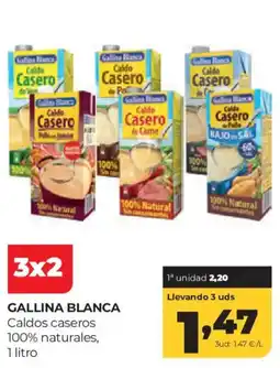 Alimerka GALLINA BLANCA Caldos caseros 100% naturales oferta
