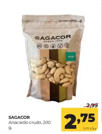 Alimerka SAGACOR Anacardo crudo oferta